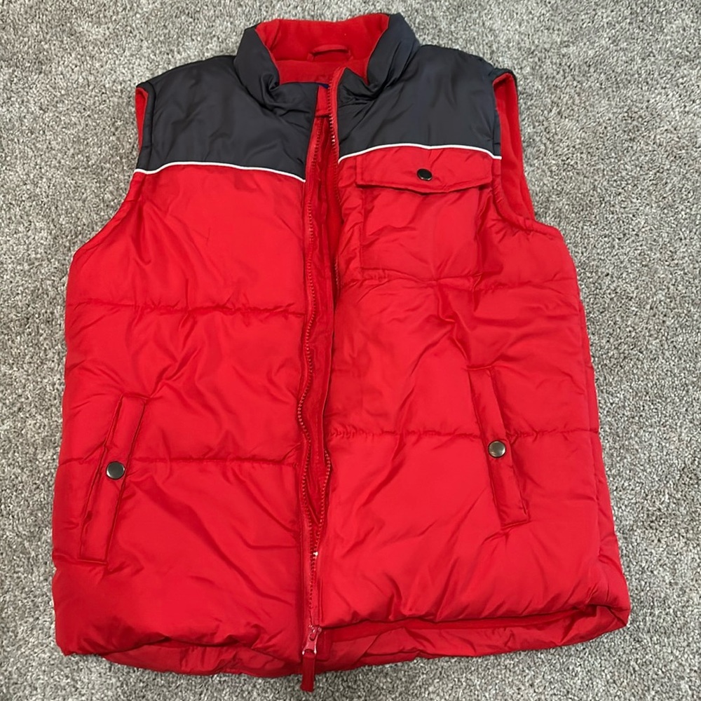 Simply styled red vest